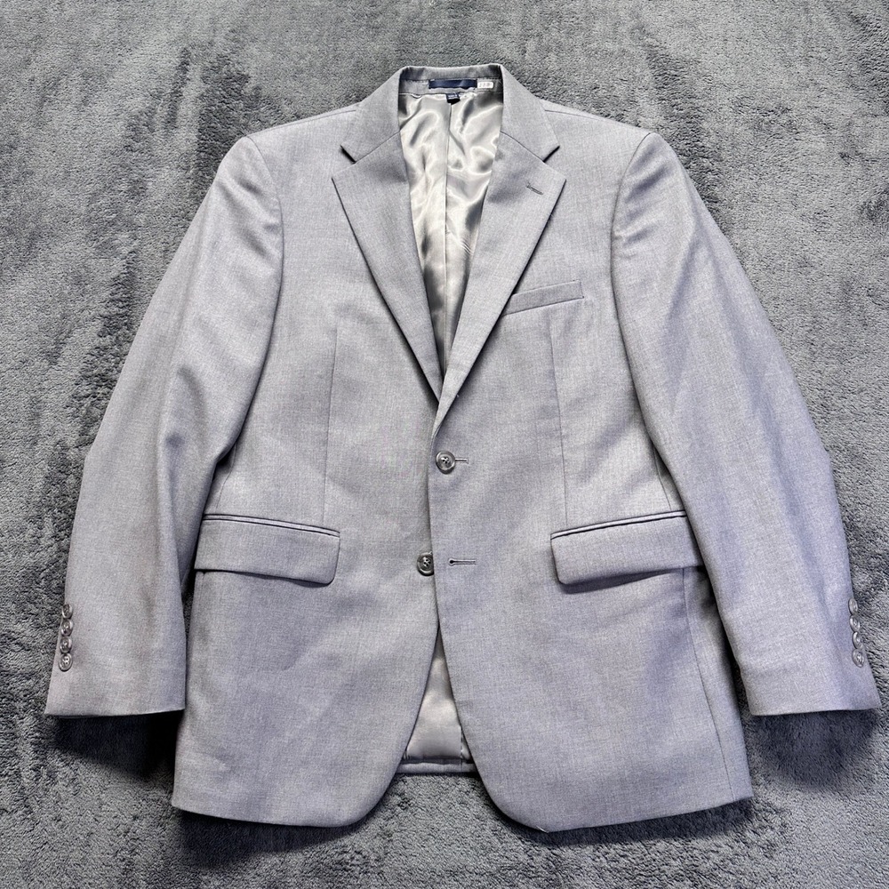 Jos. A. Bank 1905 Sport Coat Mens 40S Short Gray Slim Fit Two Button Blazer Wool